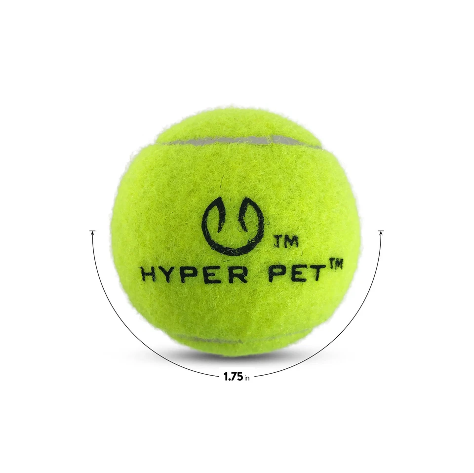 Hyper Pet Mini Tennis Balls for Small Dogs 12 Pack Safe Non Toxic Fetch Balls - Image 2 of 4