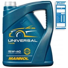 5L Mannol MN7405-5 Motoröl Universal 15W-40 hochwertiges Motorenöl API SG/CD
