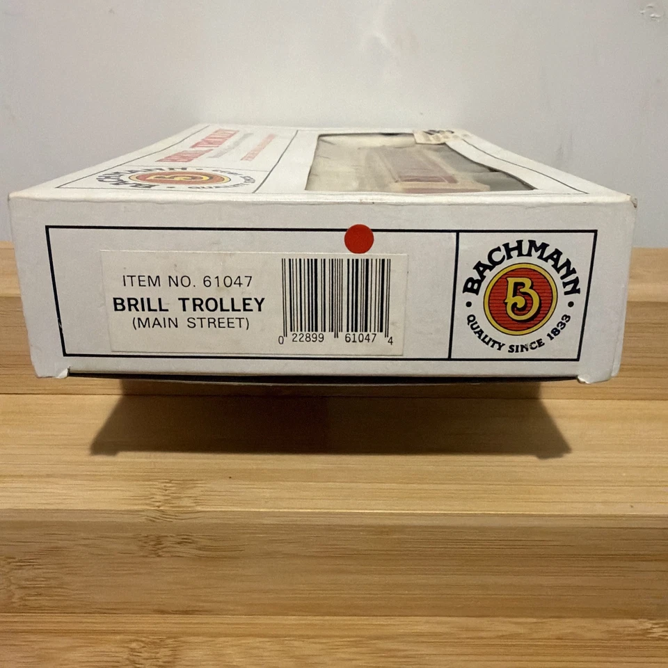 1/87 HO Bachmann #61047 Motorized Brill Trolley Car Main St With Box NOS - Image 4 of 4