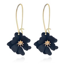 Handmade Boho Flower Earrings for Women Statement Exaggerated Layered Floral Pet