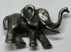 Vintage Hobe Elephant Brooch Pin Rhinestone Eye Metal Signed Costume Jewelry