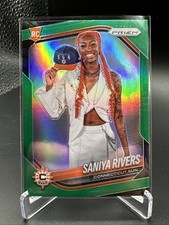 2025 Panini Prizm WNBA Saniya Rivers RC #150 Green Prizm  SP - Rookie Variation
