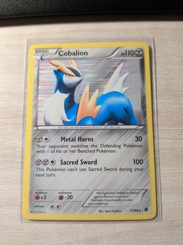 Cobalion Emerging Powers Holo Rare 77/98 2011 Pokemon TCG