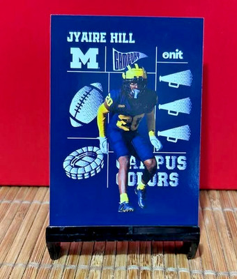 2025 ONIT Athlete Michigan Football - Jyaire Hill - Campus Colors Dark Card CC-5