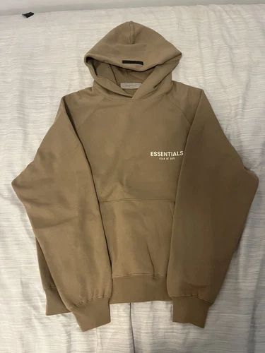 Felpa con cappuccio Fear of God Essentials rovere taglia XS