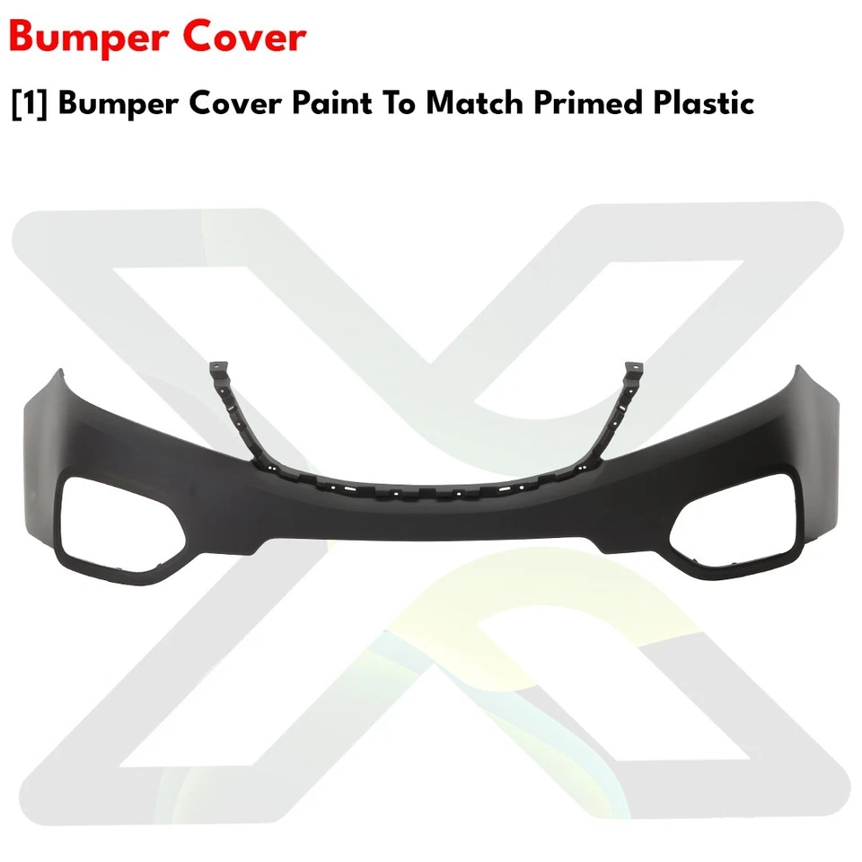 Front Bumper Cover Prime Plastic & Fog Lights Assembly For 2011-2013 Kia Sorento Foto 4 de 4