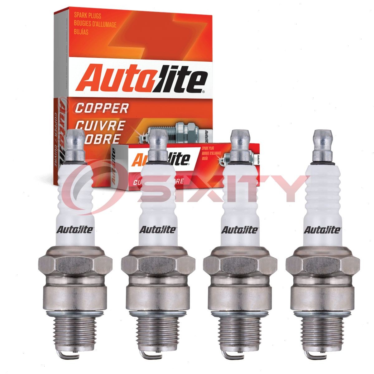 4 pc Autolite Copper Core Spark Plugs for 1946-1956 HRG 1500 1.5L L4 bl