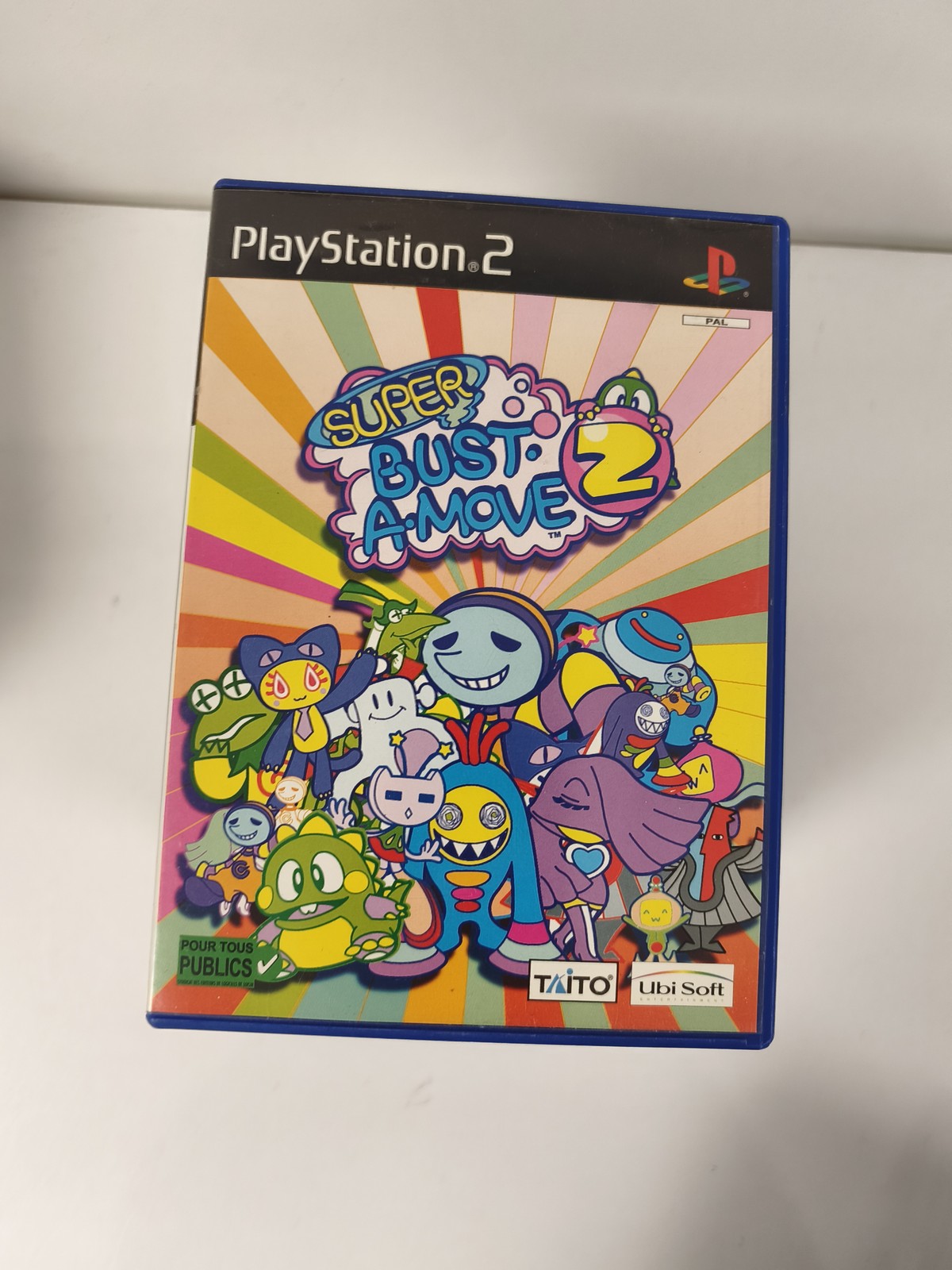 Boîtier vide pour Super Bust-A-Move 2 PS2, boîte originale Playstation sans disq