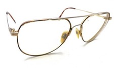 Marchon Havana Vintage Havana Autoflex Aviator Eyeglasses Frames 140 Japan