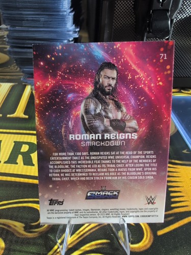 2025 Topps Universe WWE - Roman Reigns #71 Galaxy - Picture 4 of 4