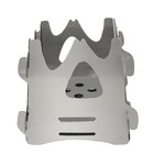 Portable Camping Stove Stainless Steel Stove Wood BBQ Grill Burning Stove