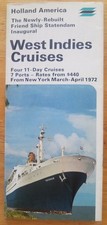 STATENDAM (Holland America) March-April 1972 cruises - DECK PLAN with PHOTOS