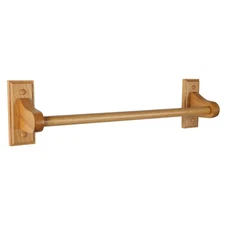 Design House 561183 18" Wall Mounted Towel Bar - Wood