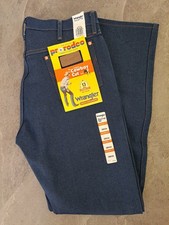 NOS Vintage Wrangler 13MWZ Cowboy Cut Jeans 35x34 NWT Rigid Indigo ProRodeo