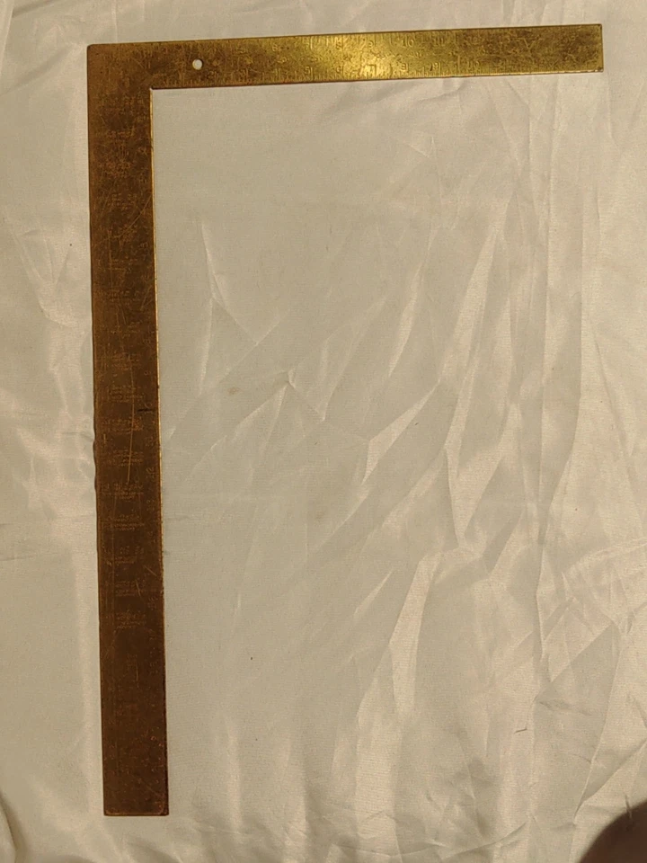 Cuadrado de marco de latón macizo Sears Craftsman 39616 hecho en EE. UU. Foto 2 de 4