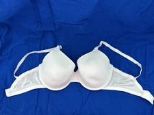 Warners Bra 34D T-Shirt Underwire Satin Padded Cup Adjustable Strap 01593