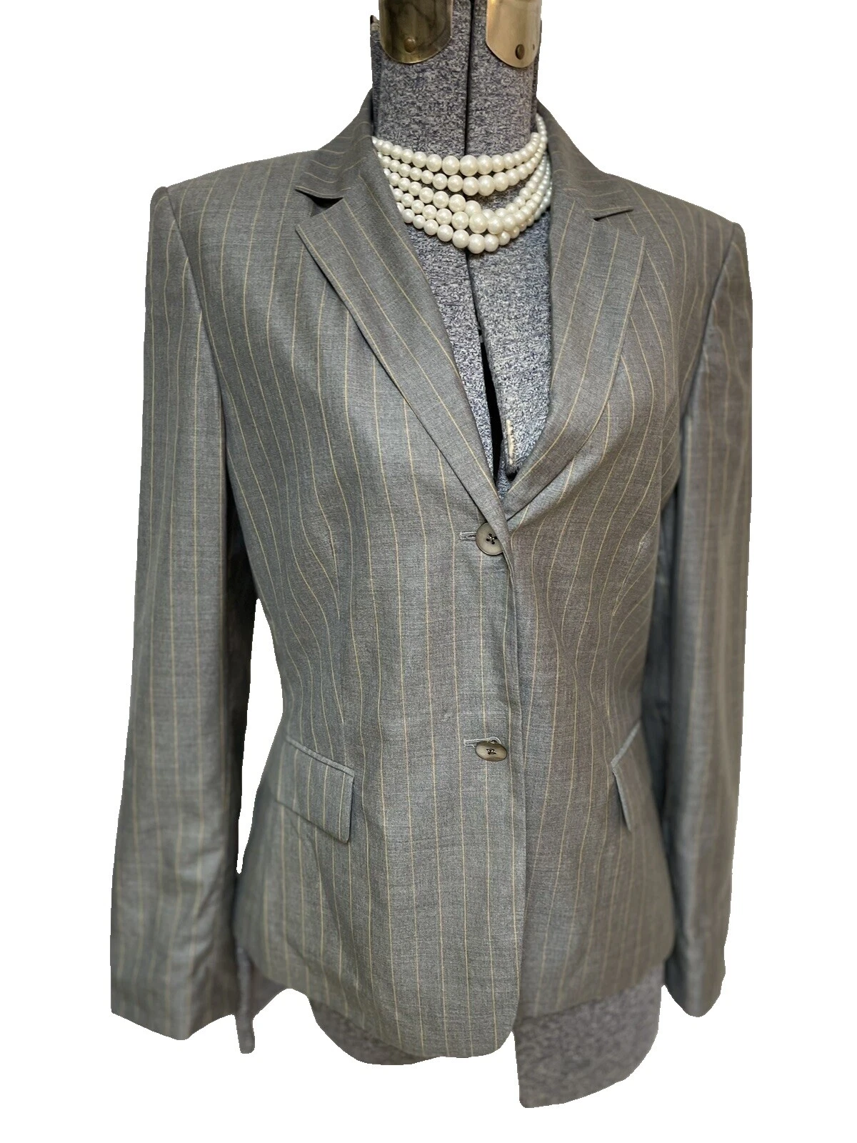 Calvin Klein女式真丝混纺西装和西装分开