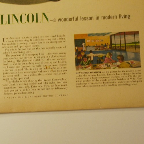 Pubblicità rivista Lincoln vintage cimeli automobilistici stampa retrò Ford - Foto 3 di 5