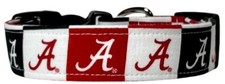 University Of Alabama Blocks Handmade Dog Collar