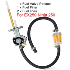 Fuel Tap Gas Petrol Valve Petcock For Kawasaki Motorcycle Ninja 250R EX250 88-07