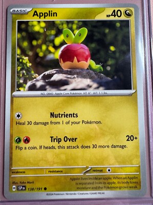 Applin 138/191 Pokemon Card Regular TCG Cards Collecting | eBay