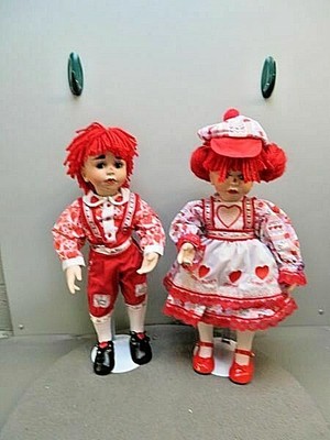 raggedy ann and andy porcelain dolls