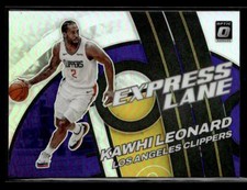 Kawhi Leonard 2021-22 Donruss Optic #24 Express Lane Purple Los Angeles Clippers