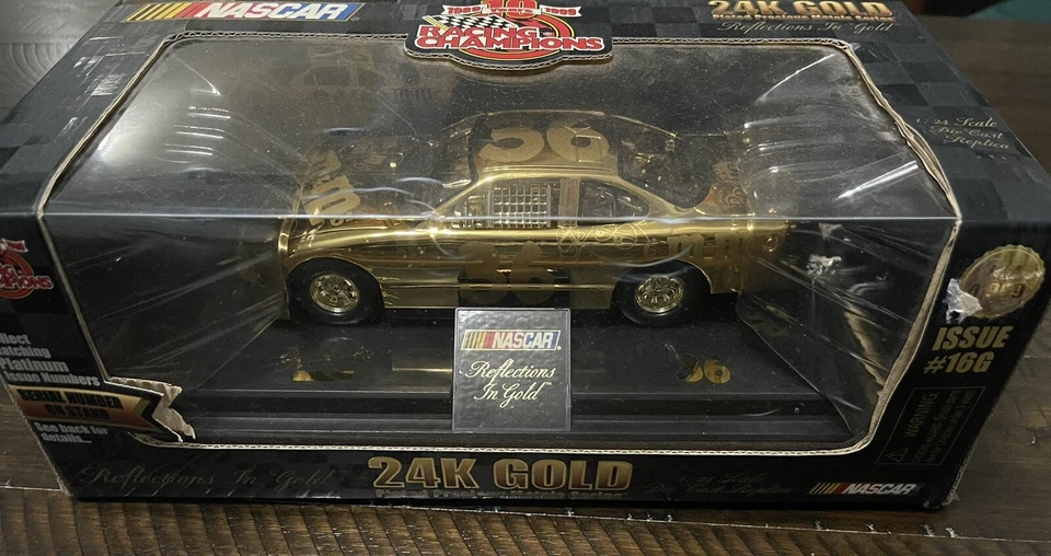NASCAR Ernie Irvan M&M #36 Racing Champions Oro 24k Edición 1:24 #16G SN#0389 Foto 2 de 4