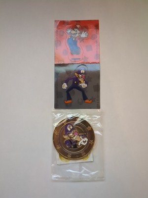 WALUIGI Super Mario Wonderball Coin Nintendo Frankford 2017 With Stickers