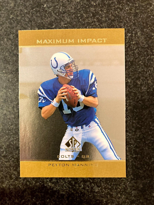1998 SP Authentic Maximum Impact Peyton Manning Rookie RC • #SE11 
