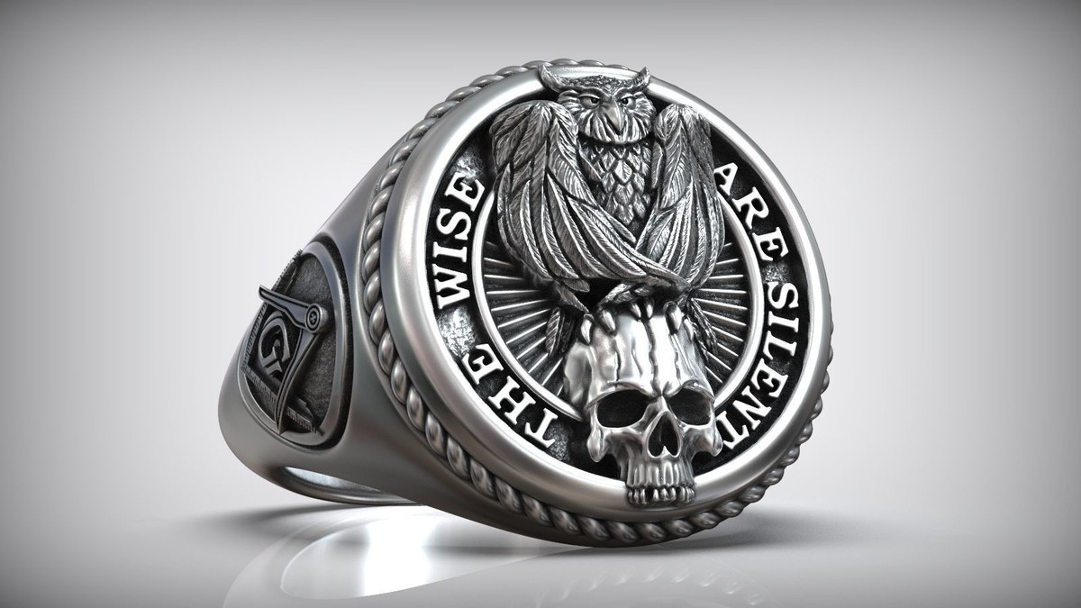 Masonic All Seeing Eye Snake Illuminati Owl Skull Biker Masonic All Seeing Eye Snake Illuminati Owl Skull Biker