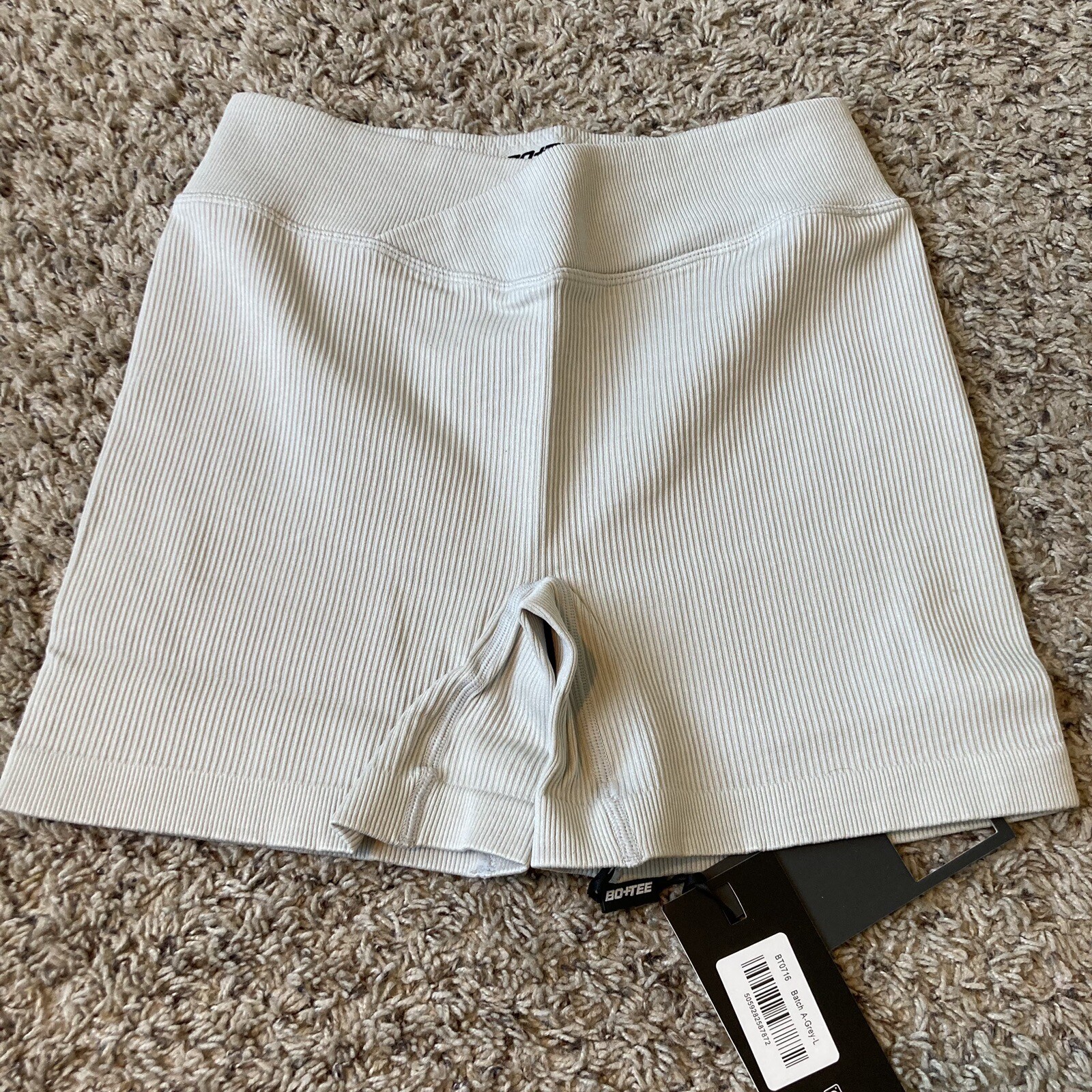 Bo Tee Womens Grey Biker Shorts L-image