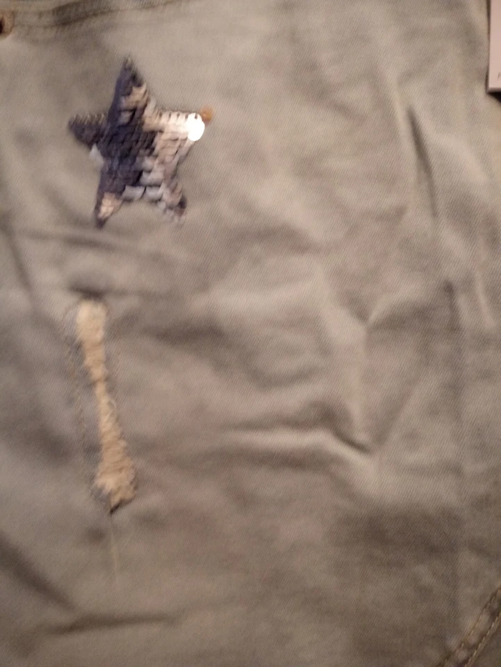 NWT JUSTICE GIRLS Outfit Foil Stars Top 14/16 - Flip Sequin Skort Size 16 (D) - Image 3 of 4