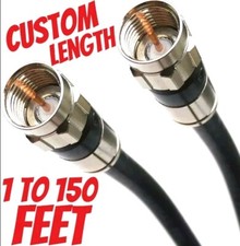 Custom Length RG6 Cable 1 ft to 150 ft - Television Internet Satellite Modem TV