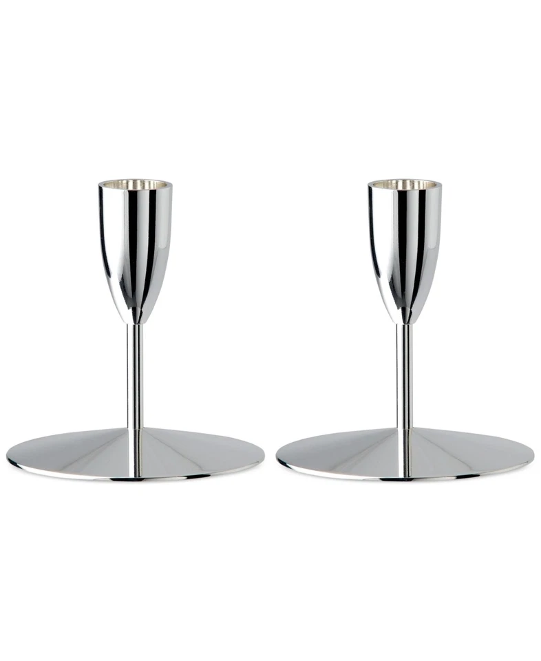 Набор из 2 посеребренных подсвечников Wedgwood 242623 коллекция Arris - Изображение 2 из 2