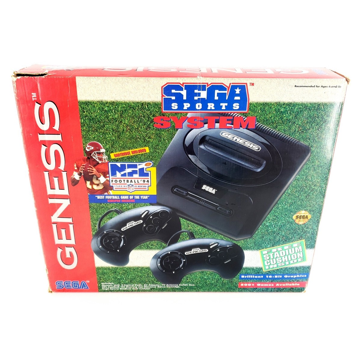Sega Genesis Model 2 Sega Sports System Empty Box Only ***EMPTY
