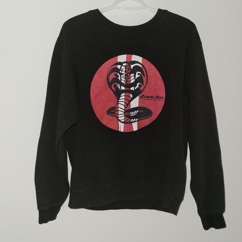 Delta Fleece Cobra Kai Karate Kid Sweatshirt Size Medium Black Red