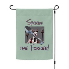 "Spoon the Forker " Garden flag Anti-Musk Anti-MAGA Federal Employee Democracy