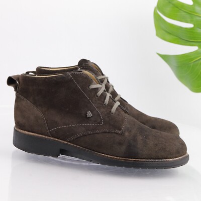 Finn Comfort Women's Cranston Boot Size Brown Suede