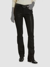  266 Frame Women's Black Le Mini Boot Coated Slim Jeans Pants Size 23