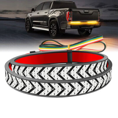 60'' Inch Truck Tailgate LED Light Bar Brake Turn Signal Stop Tail Strip Lights