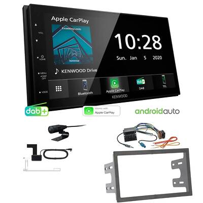 Kenwood Autoradio Apple CarPlay Android DAB+ für Volkswagen VW Polo 9N Quadlock