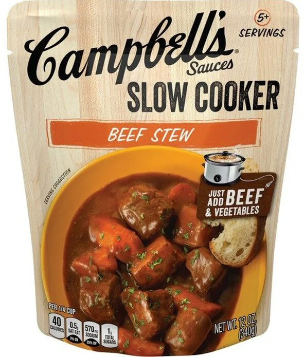 Campbell's Sauces Slow Cooker Beef Stew -  12 oz