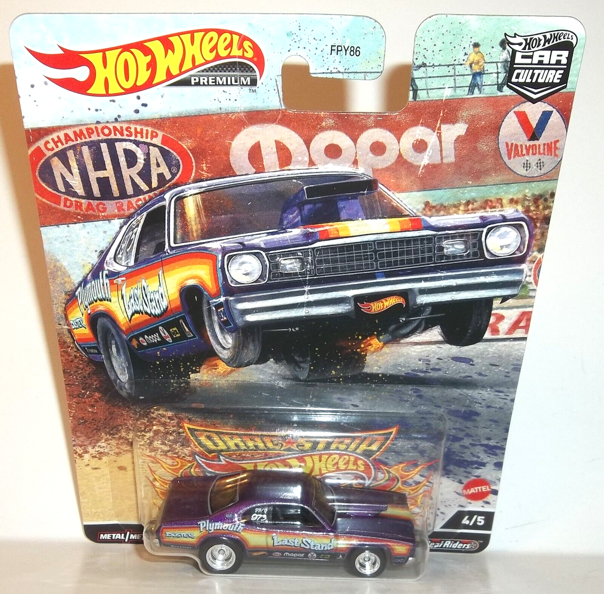 2022 HOT WHEELS PREMIUM 1:64 HW DRAGSTRIP DEMONS 4/5 PURPLE '73