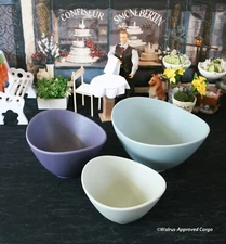 ANTHROPOLOGIE FRINGE & FETTLE NESTING SERVING BOWLS (3) -NIB- SERVE UP TASTE!