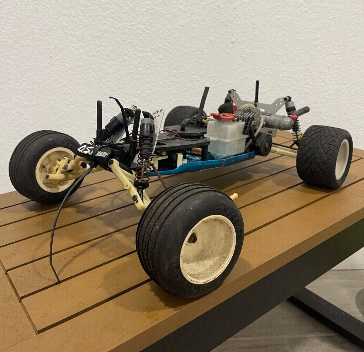 Kyosho Outlaw Rampage Pro Vintage Nitro Rc Car 1990 Toy Car O.S.
