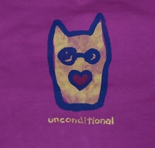 Large NWT Women's Life is Good Unconditional Rocket Dog Magenta LS Crusher Vee