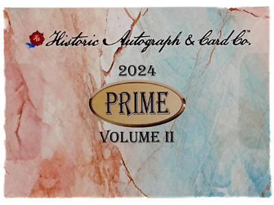 2024 Historic Autographs Prime Volume II Premium Box Factory Sealed 3 cards box