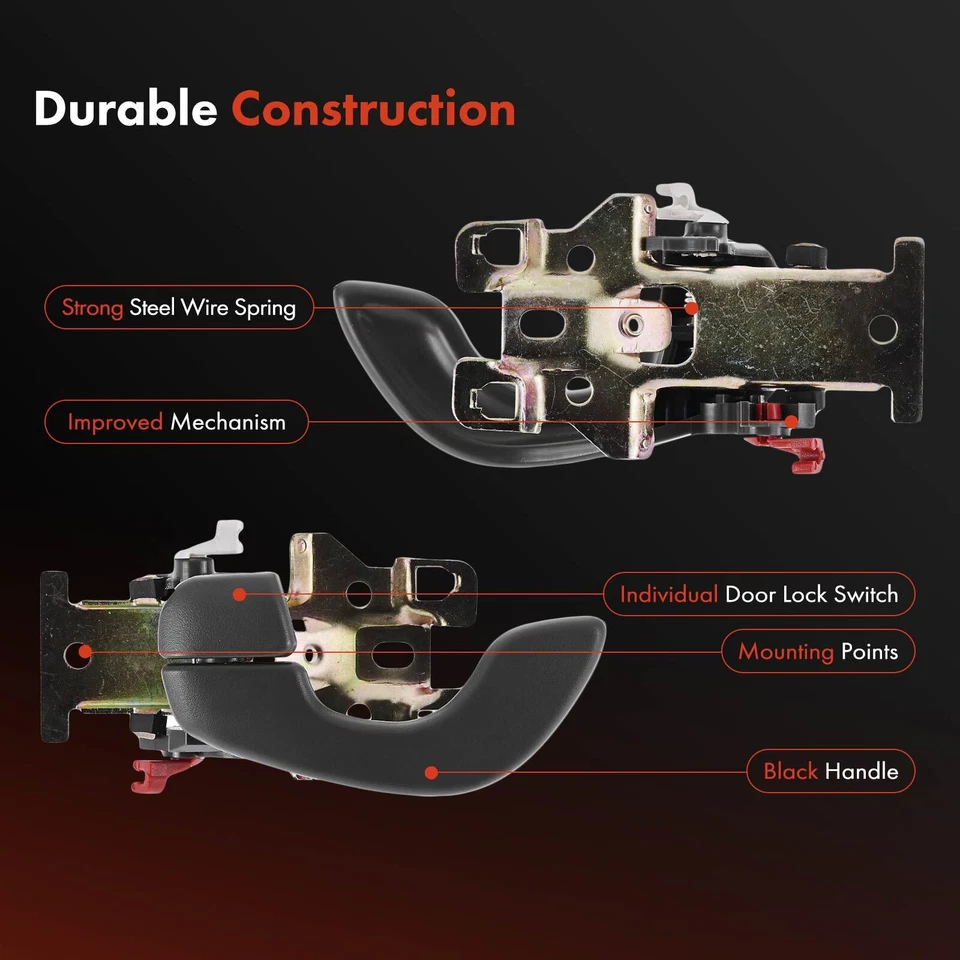 Серая внутренняя дверная ручка переднего или заднего водителя для Chevrolet Metro Suzuki Swift - Изображение 4 из 4