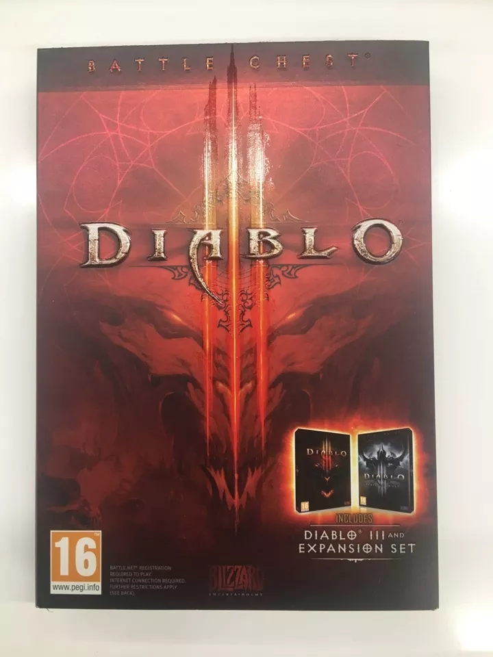 Diablo III 3 Cover Carton Box and Cd BOX Case only no Game Code